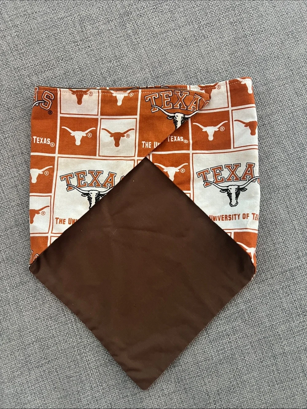 University of Texas Logo Pet Bandana — Burnt Orange & White
